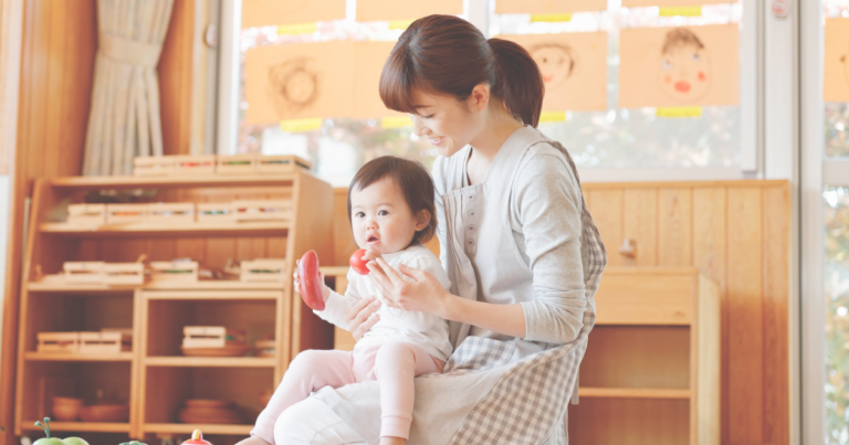 初登園の子ども