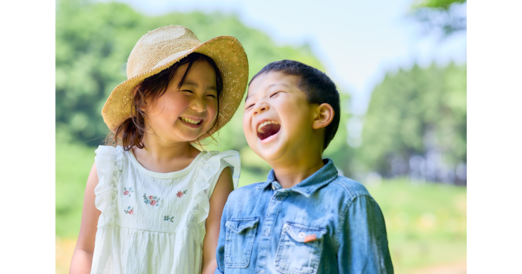 楽しんでいる子ども