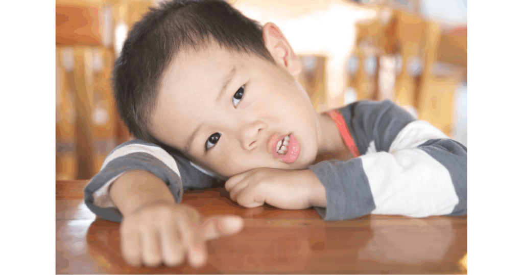 いじけている子ども
