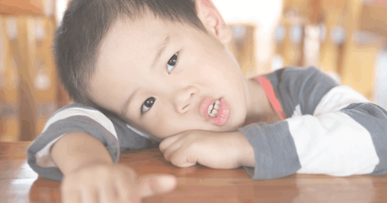 いじけている子ども