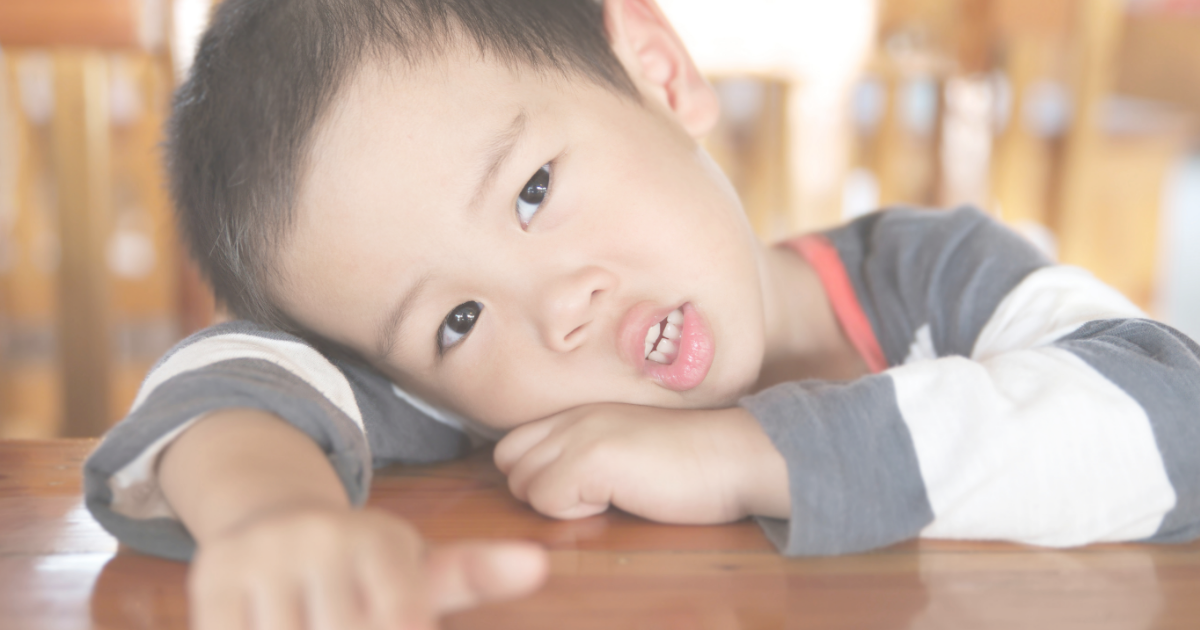 いじけている子ども