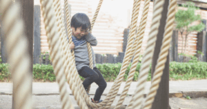 挑戦する子ども