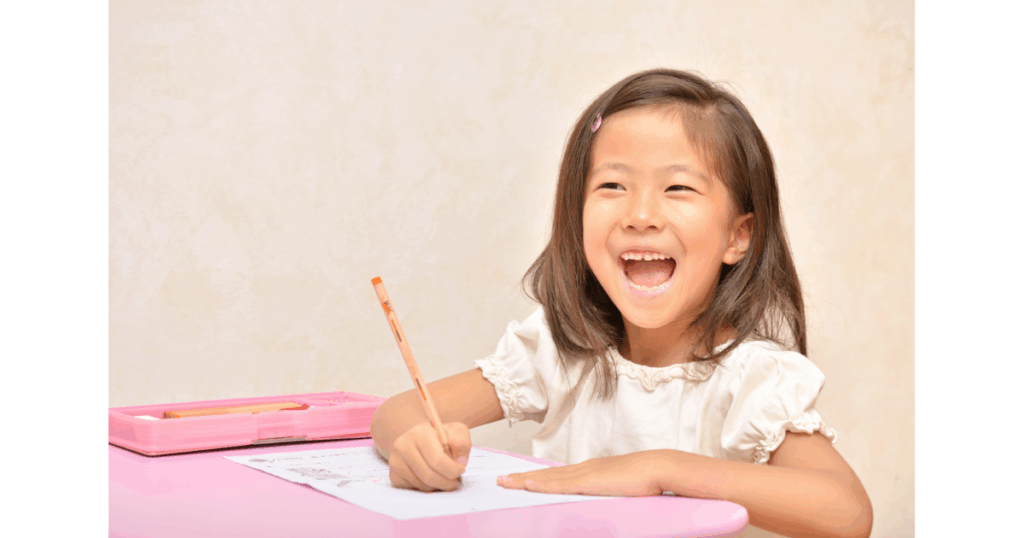 前向きな性格の子ども